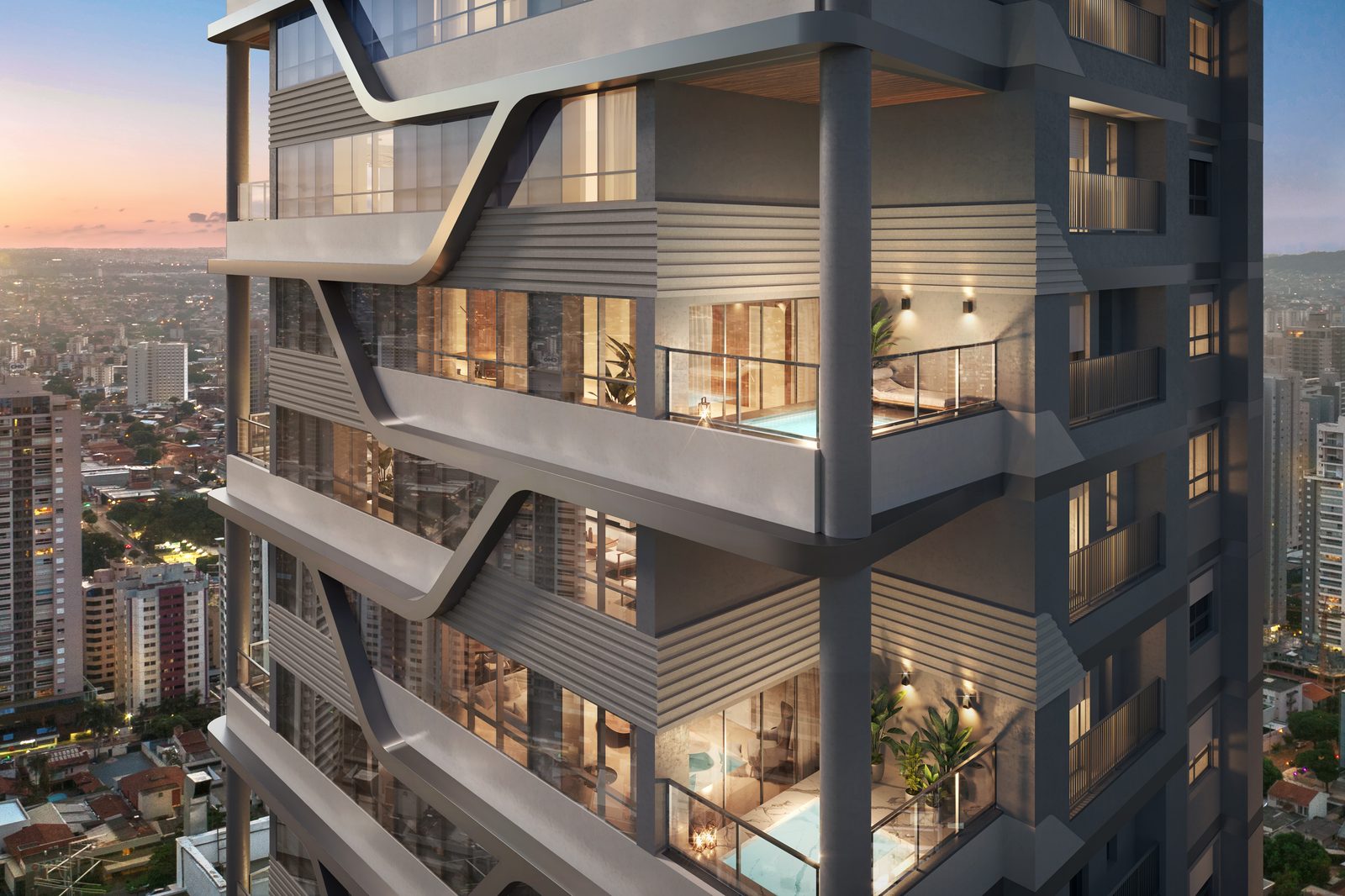 Residencial T-23 — apartamentos de 308 a 553 m² com 4 e 5 suítes — Apartamento à venda em Setor Bueno (foto 5)